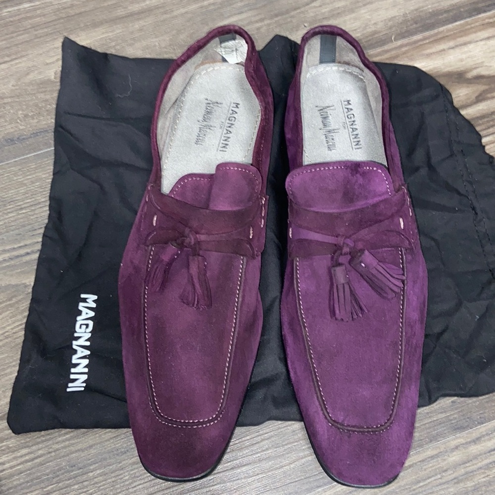 Magnanni purple suede